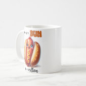 君は百万の可愛い食べ物おもしろいを並べた饅頭だ コーヒーマグカップ (正面左)