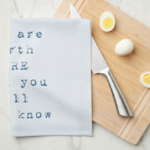 君は知る価値が無い キッチンタオル (四つ折り)