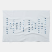 君は知る価値が無い キッチンタオル (横)