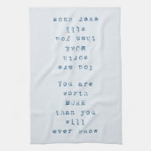 君は知る価値が無い キッチンタオル (縦)