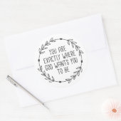 君は神の望む所だ ラウンドシール (封筒)