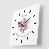 君は私のアユパーソナライズされたイ時計 スクエア壁時計 (傾斜)