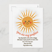 君は私のサンシャイン歌詞グリーティングカードだ シーズンポストカード (正面/裏面)