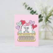 君は私のタイプの可愛いバレンタインデー ポストカード (スタンド正面)