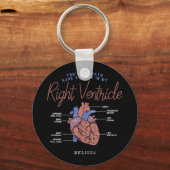 君は私のハートパーソナライズされたナース キーホルダー (正面)