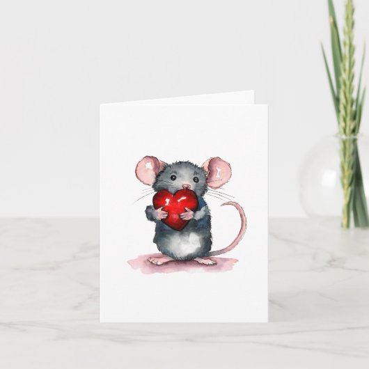 君は私のハート挨拶カードを持っている カード (正面)