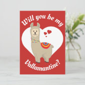 「君は私のバランタン教徒になるかい？」 ラマバレンタイン シーズンカード (スタンド正面)