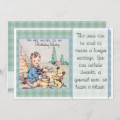 君は私の招待され誕生日パーティーに行く 招待状 (正面/裏面)