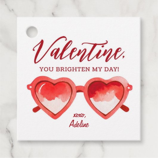 君は私の日サングラスバレンタインを明るくする フェイバータグ (正面)