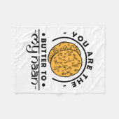 君は私の毛布の裏に隠し立てをしている フリースブランケット (正面(横))