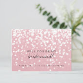 『君は私の花嫁の付き添いのカードになるか？ピンきらめくク』 招待状 (スタンド正面)