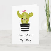 君は私の記念日のサファンシー結婚ボテンを刺す カード (正面)