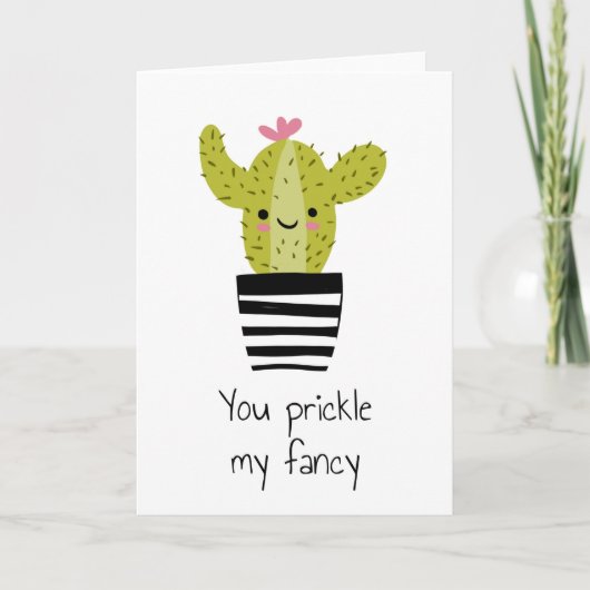 君は私の記念日のサファンシー結婚ボテンを刺す カード (正面)