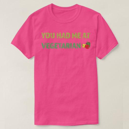 君は私をベジタリアンに Tシャツ (デザイン正面)