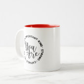 君は立派に偉い |インスピレーション ツートーンマグカップ (正面左)