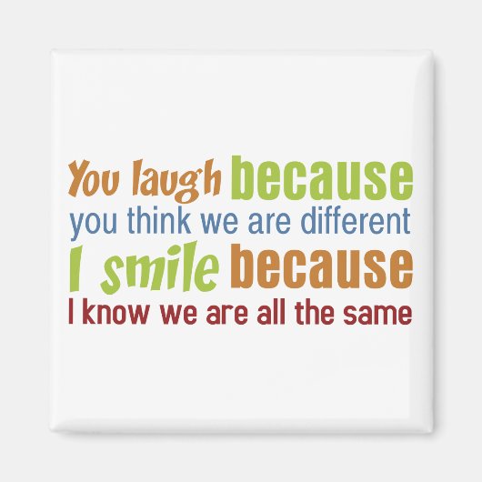 君は笑うね、僕はスマイル マグネット (正面)