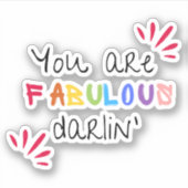 君は素晴らしいダーリンだね シール (正面)