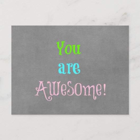 君は素晴らし引用文だ ポストカード (正面)