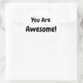 君は素晴らし正気の黒いはっきりした人だ ラウンドシール (バッグ)