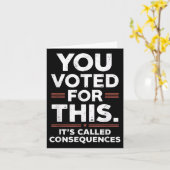 君は結果と呼ばれる結果に投票した カード (黄色い花)