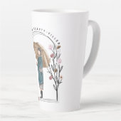 君は美しいだ カフェラテマグ (右アングル)