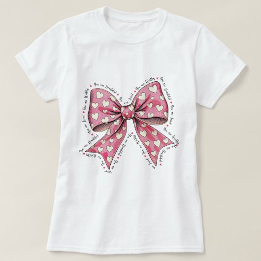 君は美しいに値する Tシャツ (デザイン正面)