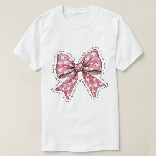 君は美しいに値する Tシャツ (デザイン正面)