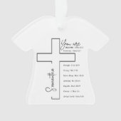 君は美しい十字架パーソナライズされただ オーナメント (正面)