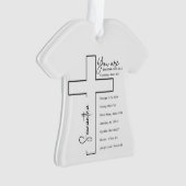 君は美しい十字架パーソナライズされただ オーナメント (正面)