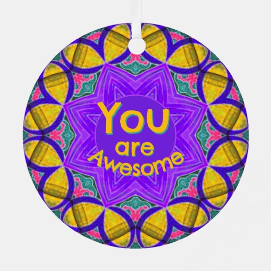 君は美し素晴らしい感じオーナメント メタルオーナメント (裏面)