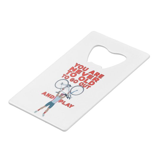 君は老けたことが無いから出て行け遊ん クレジットカード栓抜き (正面アングル)