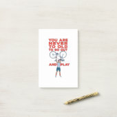 君は老けたことが無いから出て行け遊ん ポストイット (デスク上)