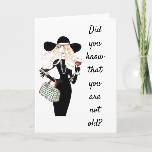 君は老けない、君はレトロだ カード (正面)