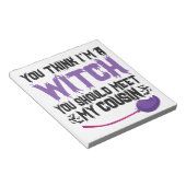 君は考え僕のいとこ達に会った方が魔女だ ノートパッド (アングル)