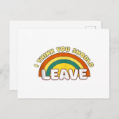 君は考え虹を離れすおもしろい シーズンポストカード (正面/裏面)