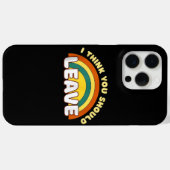 君は考え虹を離れすおもしろい Case-Mate iPhoneケース (裏面 (横))