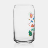 君は聖降誕祭の日々をメリー作る | かわいいレトロ ガラス缶 (右)