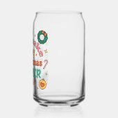 君は聖降誕祭の日々をメリー作る | かわいいレトロ ガラス缶 (左)