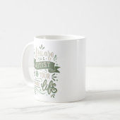 君は自分の人生の芸術家だ コーヒーマグカップ (正面左)