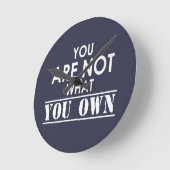 君は自分の持ち物ではない ラウンド壁時計 (傾斜)