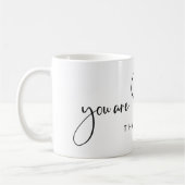 君は自分より強考えい引用文 コーヒーマグカップ (左)