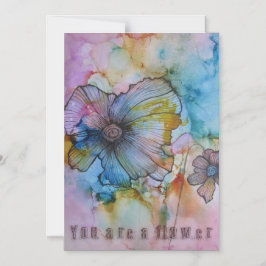 君は花磁気カードだ マグネット招待状