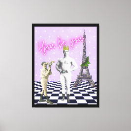 君は芸術に力を入れポップ・アートのる キャンバスプリント