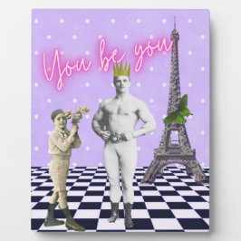 君は芸術に力を入れポップ・アートのる フォトプラーク