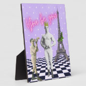 君は芸術に力を入れポップ・アートのる フォトプラーク (側面)