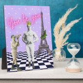 君は芸術に力を入れポップ・アートのる フォトプラーク (側面)