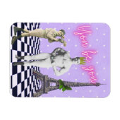 君は芸術に力を入れポップ・アートのる マグネット (横)