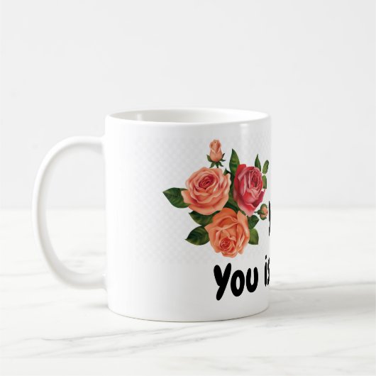 君は親切だ、君は頭が切れる大切だ |ファン コーヒーマグカップ (左)