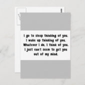 君は親類考えるの恋人恋しく思だから ポストカード (正面/裏面)