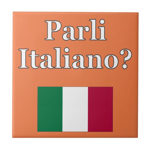 君は話イタリアンかイタリアン。フラグ タイル (正面)